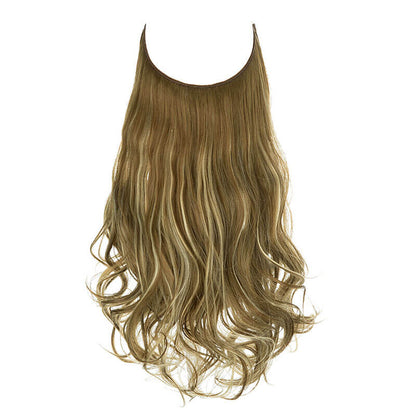 Hair extensions women wigs hair pieces fish line long curly chemical fiber