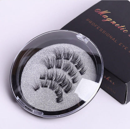 Magnetic false eyelash quantum magnet 3d dense glue-free lash