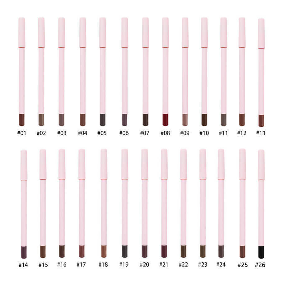 26 color pink lip liner matte cream nude high pigmented lip pencil