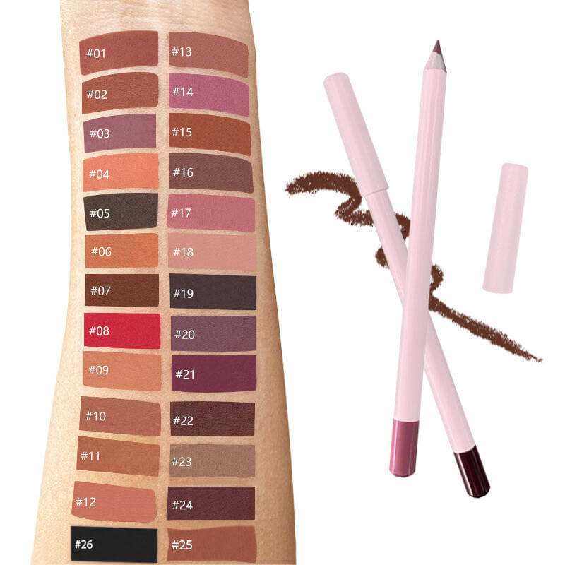 26 color pink lip liner matte cream nude high pigmented lip pencil