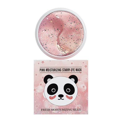 6 color eye mask patch panda crystal seaweed mask hydrating moisturizing