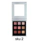 9 color eyeshadow palette high pigmented square eyeshadow