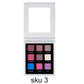 9 color eyeshadow palette high pigmented square eyeshadow