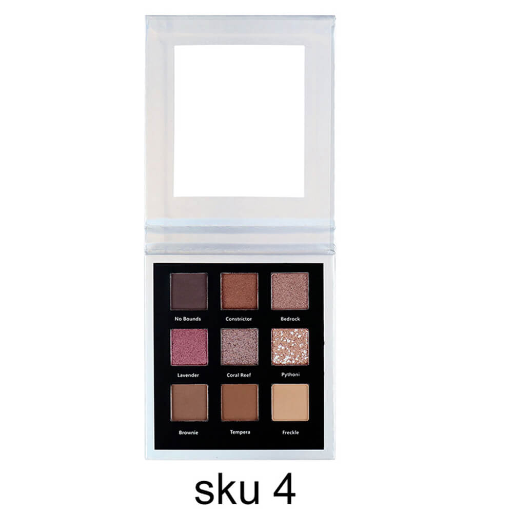 9 color eyeshadow palette high pigmented square eyeshadow