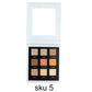 9 color eyeshadow palette high pigmented square eyeshadow