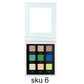 9 color eyeshadow palette high pigmented square eyeshadow