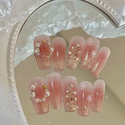 Press on nails false nails salon long artificial tips 24 pieces/box