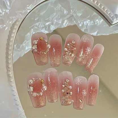 Press on nails false nails salon long artificial tips 24 pieces/box