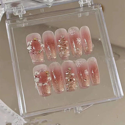 Press on nails false nails salon long artificial tips 24 pieces/box