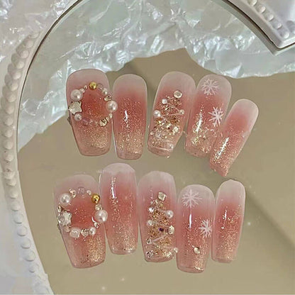 Press on nails false nails salon long artificial tips 24 pieces/box