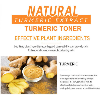 Turmeric toner nourishing repairing moisturing gentle formula 100ml