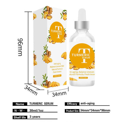 Face serum turmeric essence anti aging brighten remove dark spot 30ml