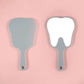 6 color makeup mirror cute teeth handle mirror advertising dental handheld