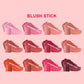 12 color 2 in 1 blush stick with brush cream waterproof vegan