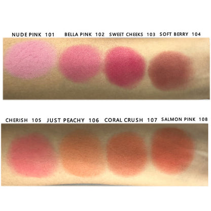 8 color blush blusher powder highlighter rouge high pigmented