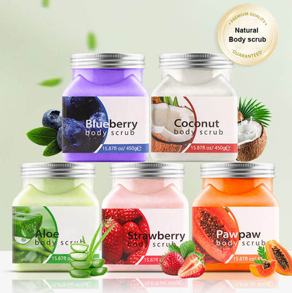 Body scrub bath scrub fruit exfoliating moisturizing nourishing