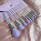 10 pcs makeup brush set with bag soft purple brushes wholesale