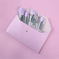 10 pcs makeup brush set with bag soft purple brushes wholesale