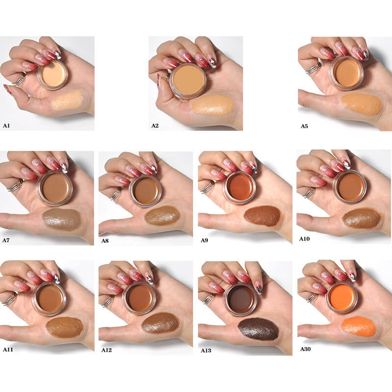 Crema correctora de 15 colores Cobertura total mate