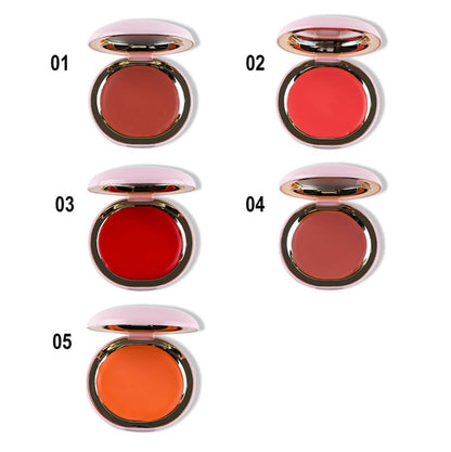 5 color cream blush cheek blusher lip mud nude high pigmented