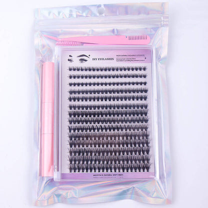 DIY false eyelash lash segmented false lash set thick grafted