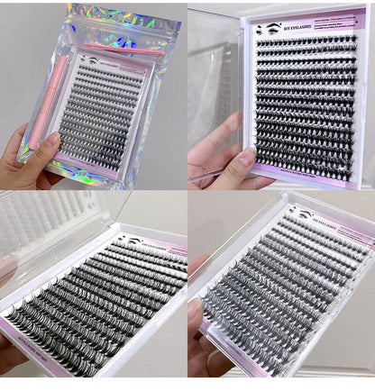 DIY false eyelash lash segmented false lash set thick grafted