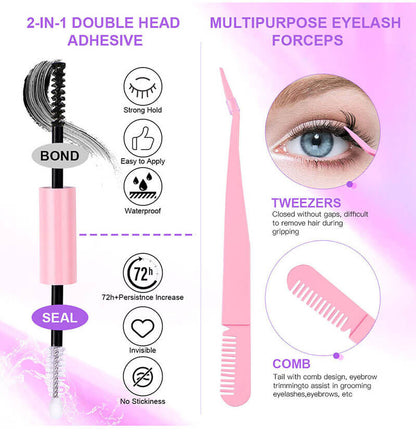 DIY false eyelash lash segmented false lash set thick grafted