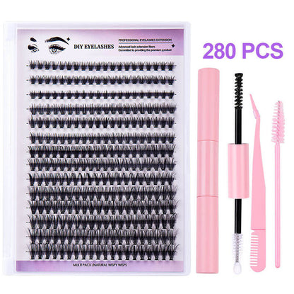 DIY false eyelash lash segmented false lash set thick grafted