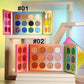 24 color eyeshadow palette double-door foldable matte earth tones