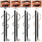 4 color liquid eyebrow pencil 2 in 1 waterproof 4D fine smooth liquid eyeliner