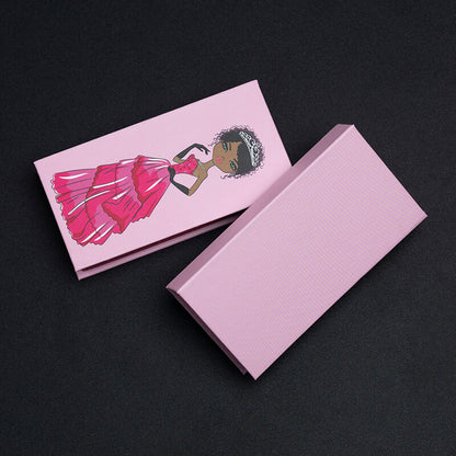 Beauty eyelash storage box false eyelash packaging flip magnetic