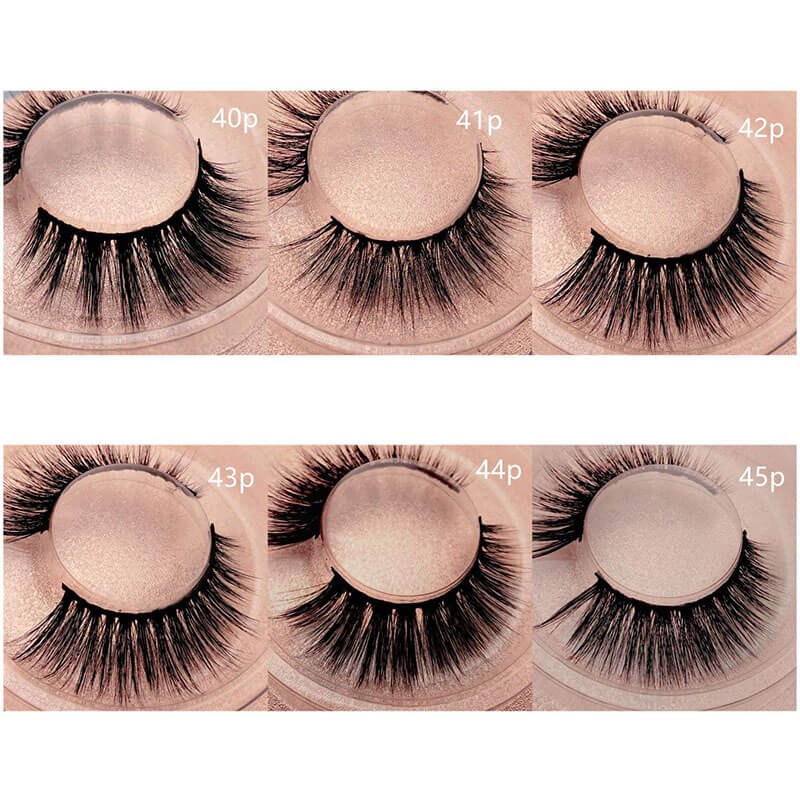 False eyelashes 3D mink hair private label