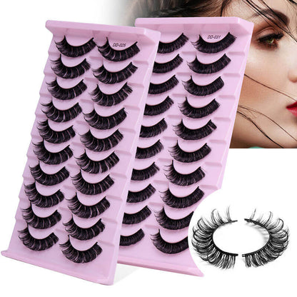 10 pairs false eyelashes mink eyelash fake lash large volume graft-free