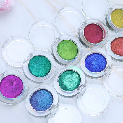 9 color eyeshadow powder chameleon metallic high pigment