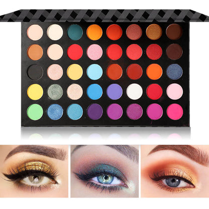 Paleta de sombras de ojos de 40 colores de alto pigmento