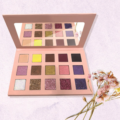 Paleta de sombras de ojos de 15 colores Albaricoque de alta calidad