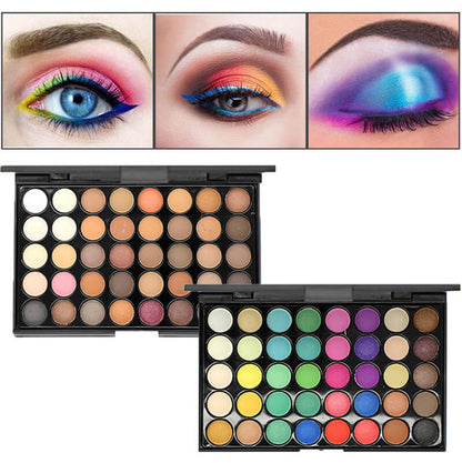 40 color small size eyeshadow palette makeup artist matte full colors