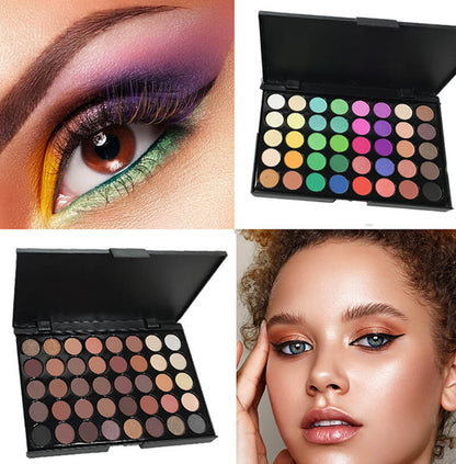 40 color small size eyeshadow palette makeup artist matte full colors