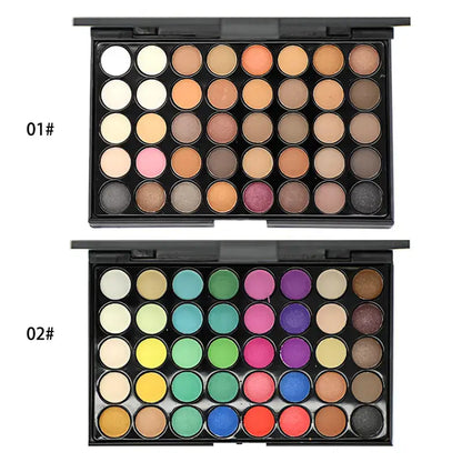 40 color small size eyeshadow palette makeup artist matte full colors