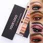 12 color eyeshadow palette matte non-smudge with brush