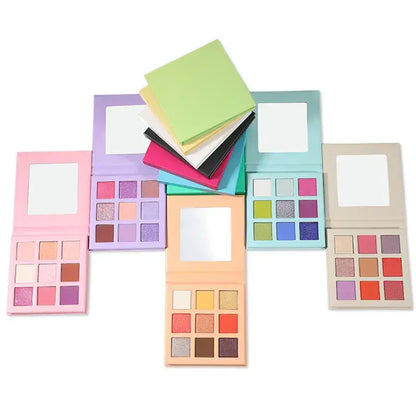 9 color eyeshadow palette high pigmented waterproof vegan