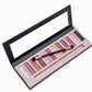 12 color eyeshadow palette matte non-smudge with brush