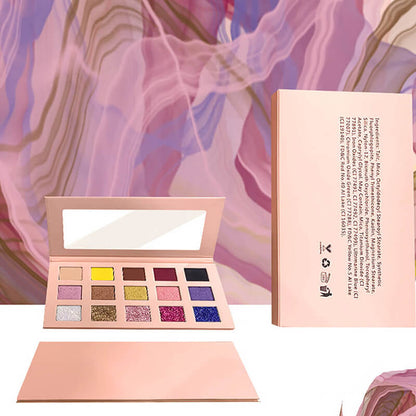 Paleta de sombras de ojos de 15 colores Albaricoque de alta calidad