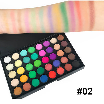 40 color small size eyeshadow palette makeup artist matte full colors