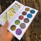 10 color glitter eyeshadow palette chameleon shining eye makeup