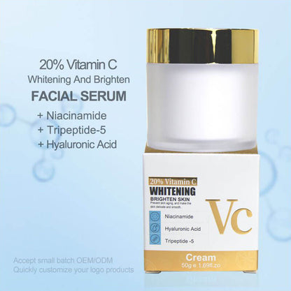 Facial cream 20% Vitamin C hydration nourishing brightening 50g