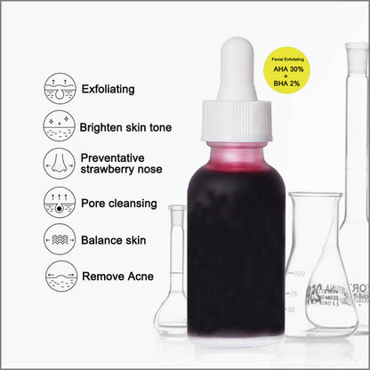 Face essence AHA fruit acid solution clean pore remove acne blackhead 30ml