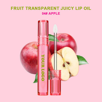 6 color lip oil fruit lip essence moisturizing clear lip plumping anti-drying