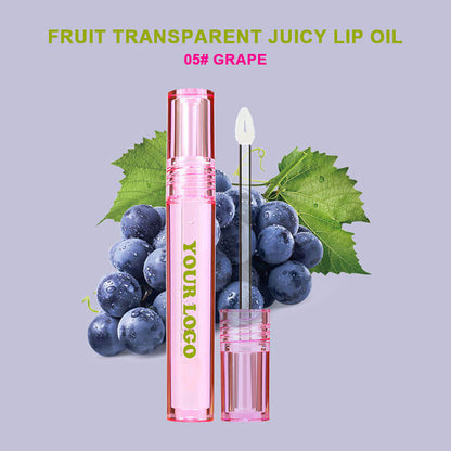 6 color lip oil fruit lip essence moisturizing clear lip plumping anti-drying