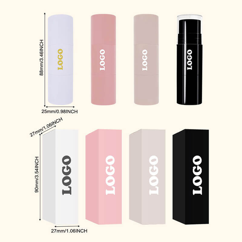 19 color concealer contour stick with brush waterproof full cover black tube